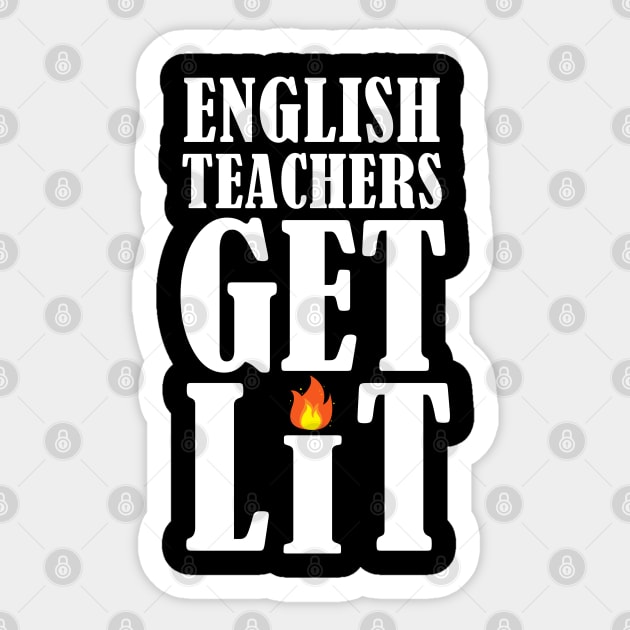 English Teachers Get Lit Sticker by MasliankaStepan